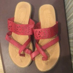 boc Born Concepts Red eyelet sandals size 6
